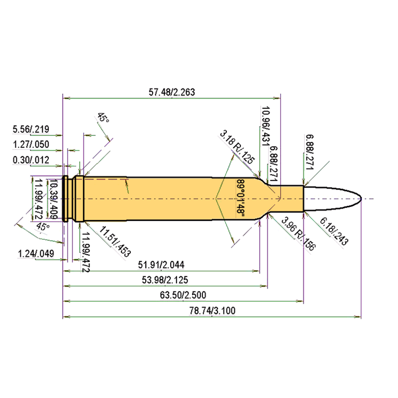 .240 Weath. Mag. Calibres Dimensiones y especificaciones técnicas