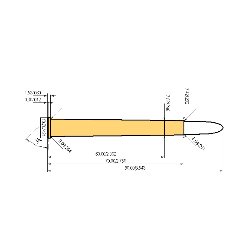 6.5 x 70 R Calibres Dimensiones y especificaciones técnicas
