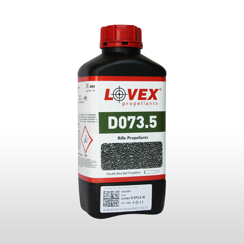 Lovex D073.5 Pólvora Datos de Cargas